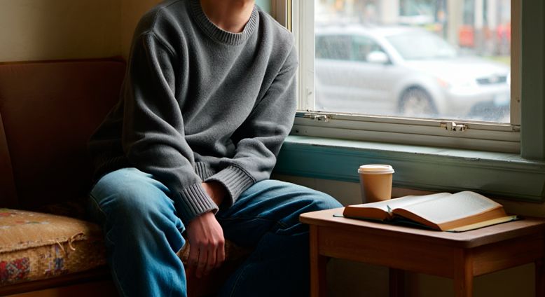 Мужчина в апатичном состоянии